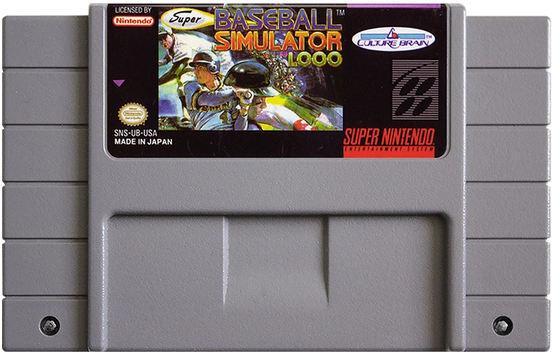 Super Baseball Simulator 1.000 - (Game Only) (Super Nintendo)