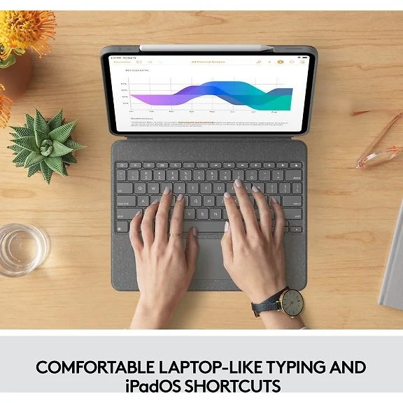 Logitech Combo Touch Keyboard/Protective Case, 12.9" iPad Pro (5th and 6th Generation)