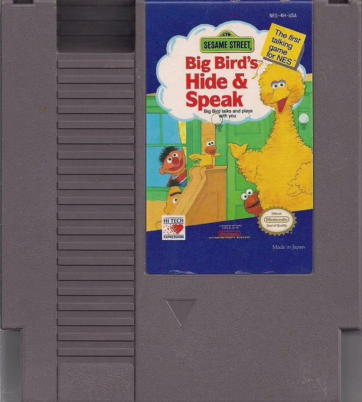 Sesame Street Big Bird's Hide and Speak - (Game Only) (NES)