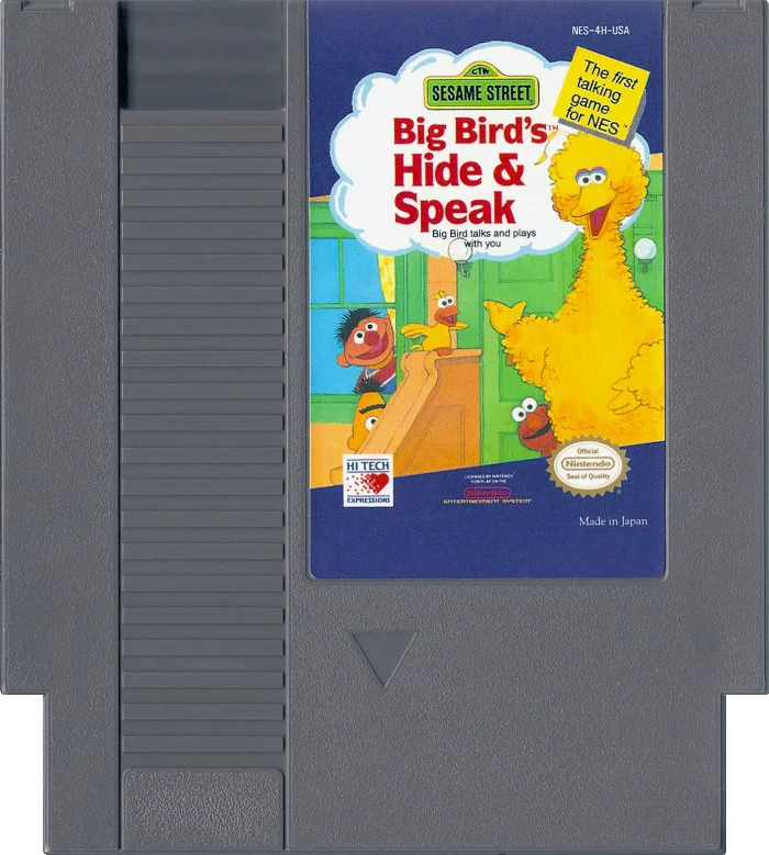 Sesame Street Big Bird's Hide and Speak - (Game Only) (NES)