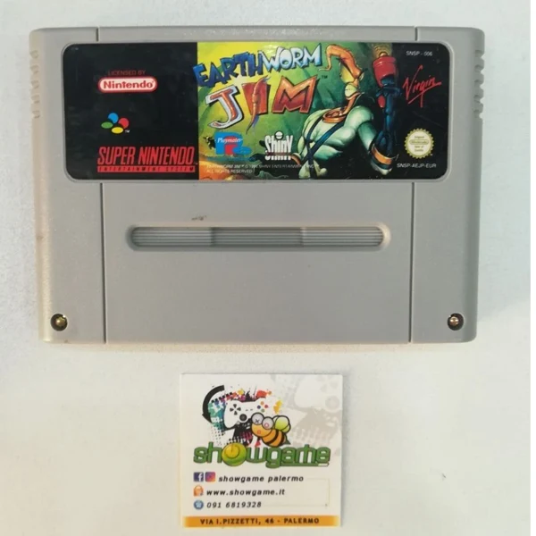 Earthworm Jim (solo cartuccia) SNES - Usato