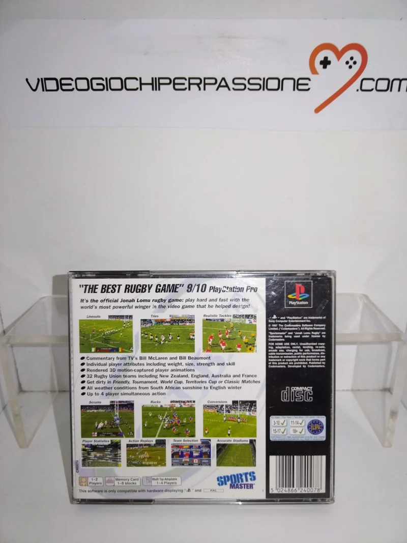 JONAH LOMU RUGBY PS1 (usato garantito)