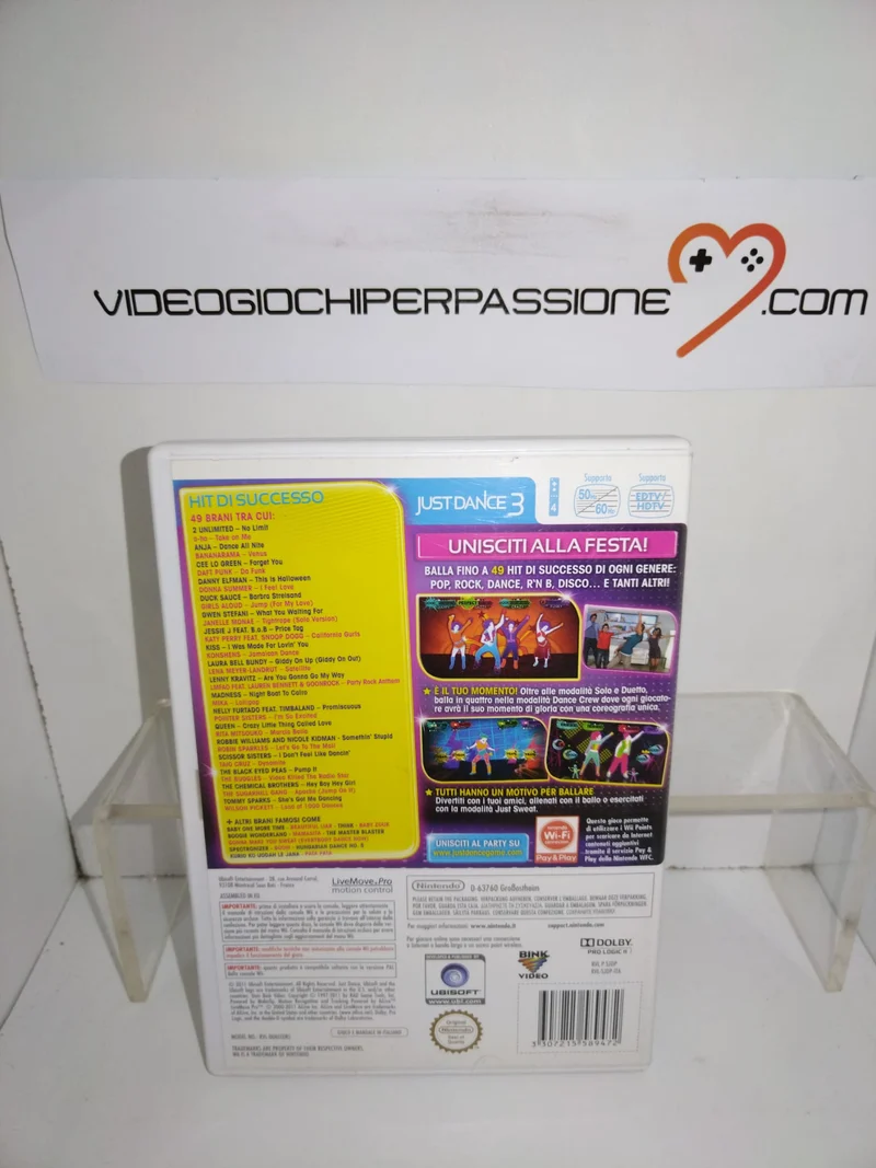 JUST DANCE 3 NINTENDO WII (usato garantito)