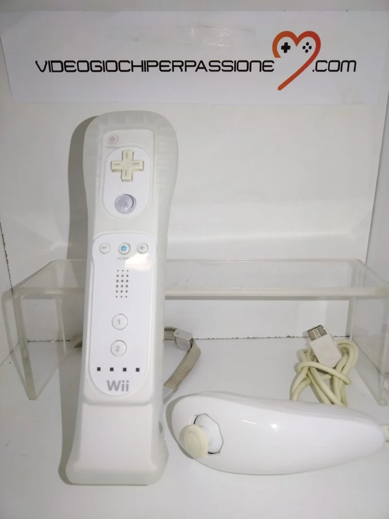 CONTROLLER WII - WII U + NUNCHUCK+ MOTION PLUS -ORIGINALE Nintendo (usato garantito)