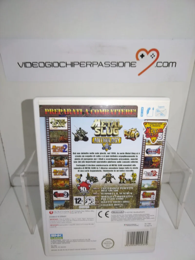 METAL SLUG ANTHOLOGY NINTENDO WII (usato garantito)(versione italiana)