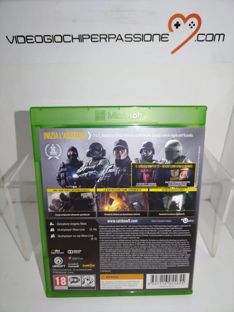 TOM CLANCY'S RAINBOW SIX SIEGE ADVANCED EDITION XBOX ONE (usato)