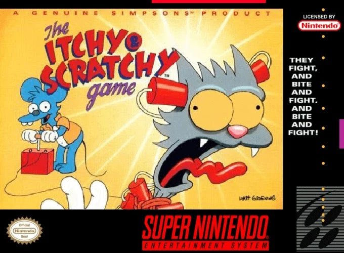The Itchy and Scratchy Game - Nintendo SNES