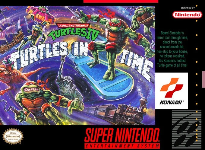 Teenage Mutant Ninja Turtles IV Turtles in Time - Nintendo SNES