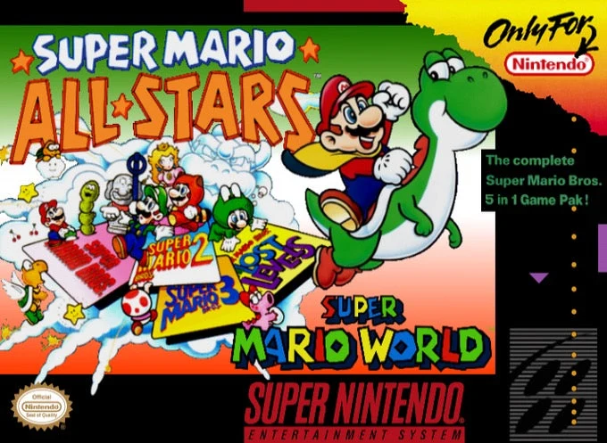 Super Mario All-stars and Super Mario World - Nintendo SNES