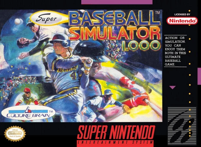Super Baseball Simulator 1.000 - Nintendo SNES