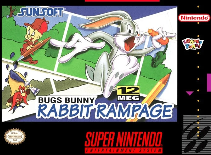 Bugs Bunny Rabbit Rampage - Nintendo SNES