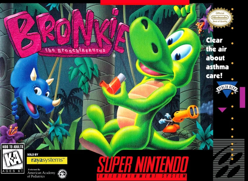 Bronkie The Bronchiasaurus - Nintendo SNES