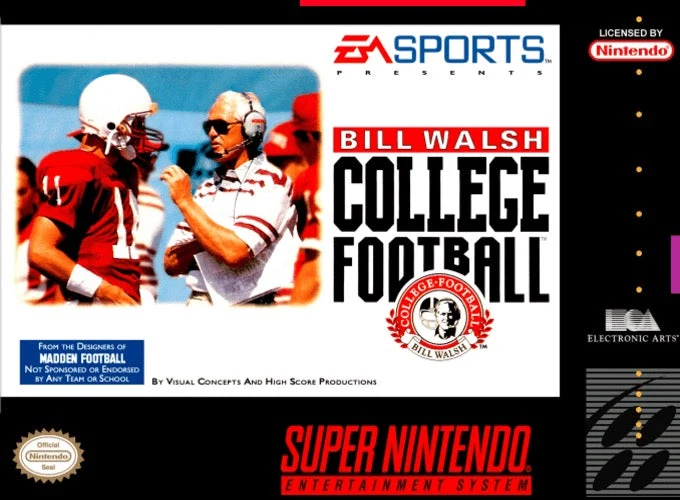Bill Walsh College Football - Nintendo SNES