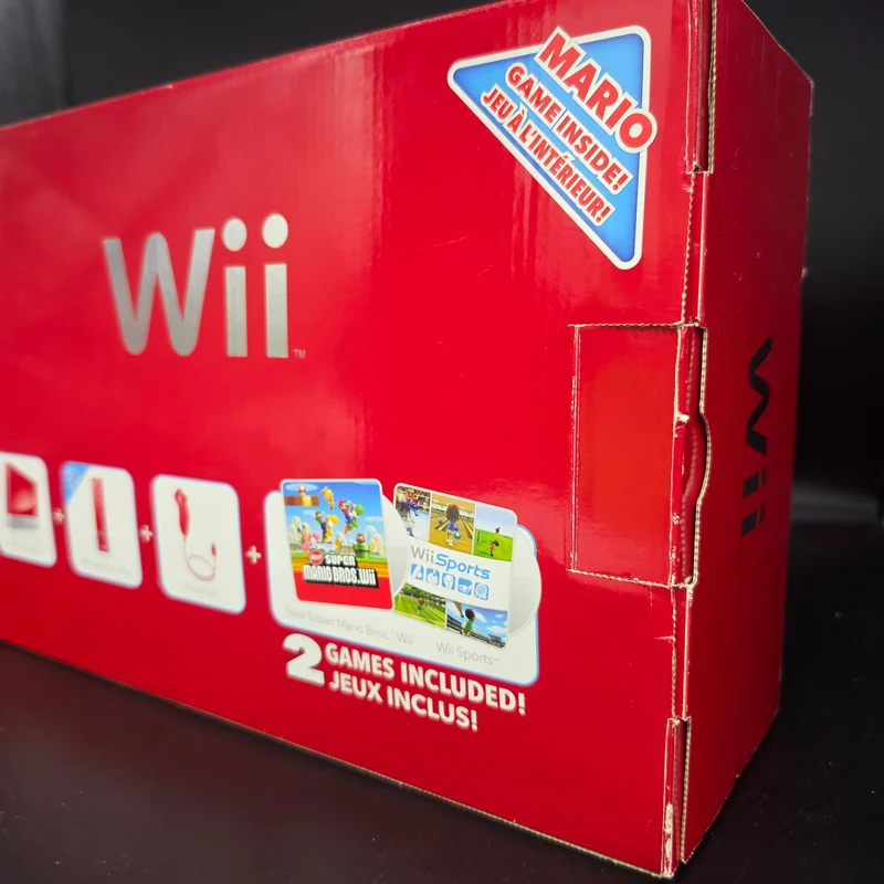 Nintendo Wii Mario 25th Anniversary Red Limited Console (Game's included)