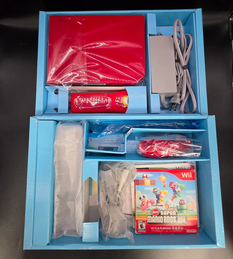 Nintendo Wii Mario 25th Anniversary Red Limited Console (Game's included)