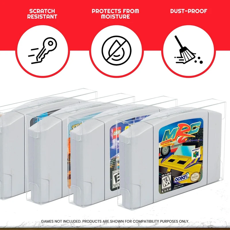 Plastic Protector For Nintendo N64 Cartridge