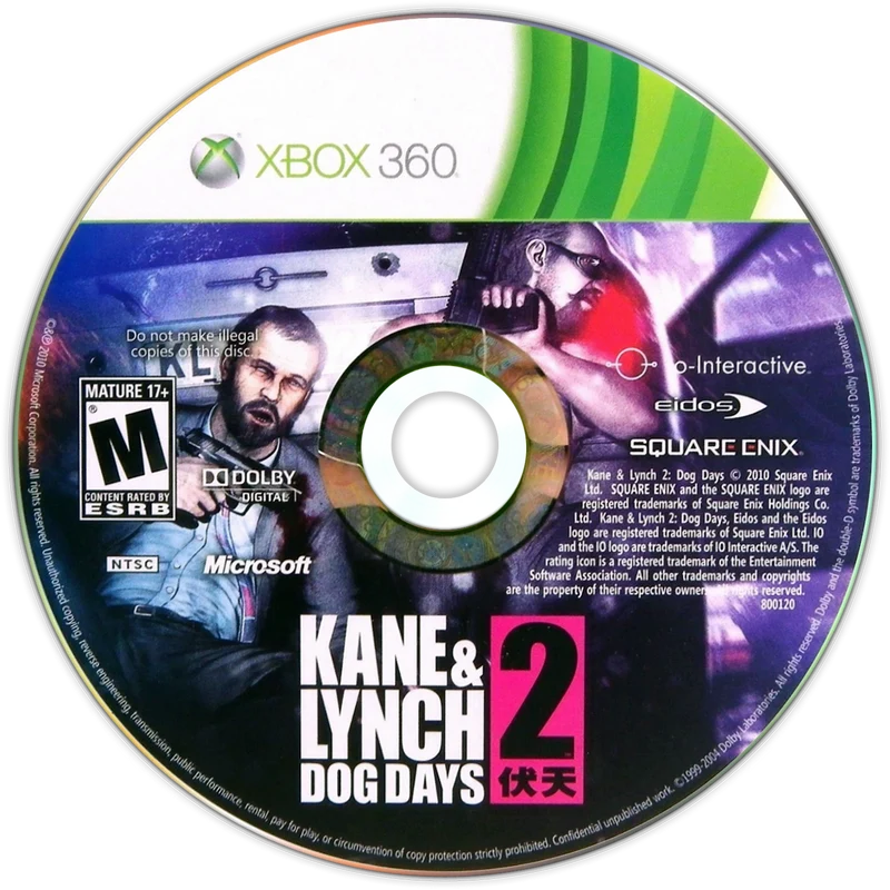 Kane & Lynch 2: Dog Days - (Game Only) (Xbox 360)