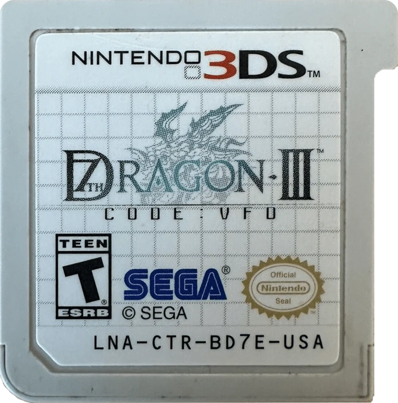 7th Dragon III Code VFD - (Game Only) (Nintendo 3DS)