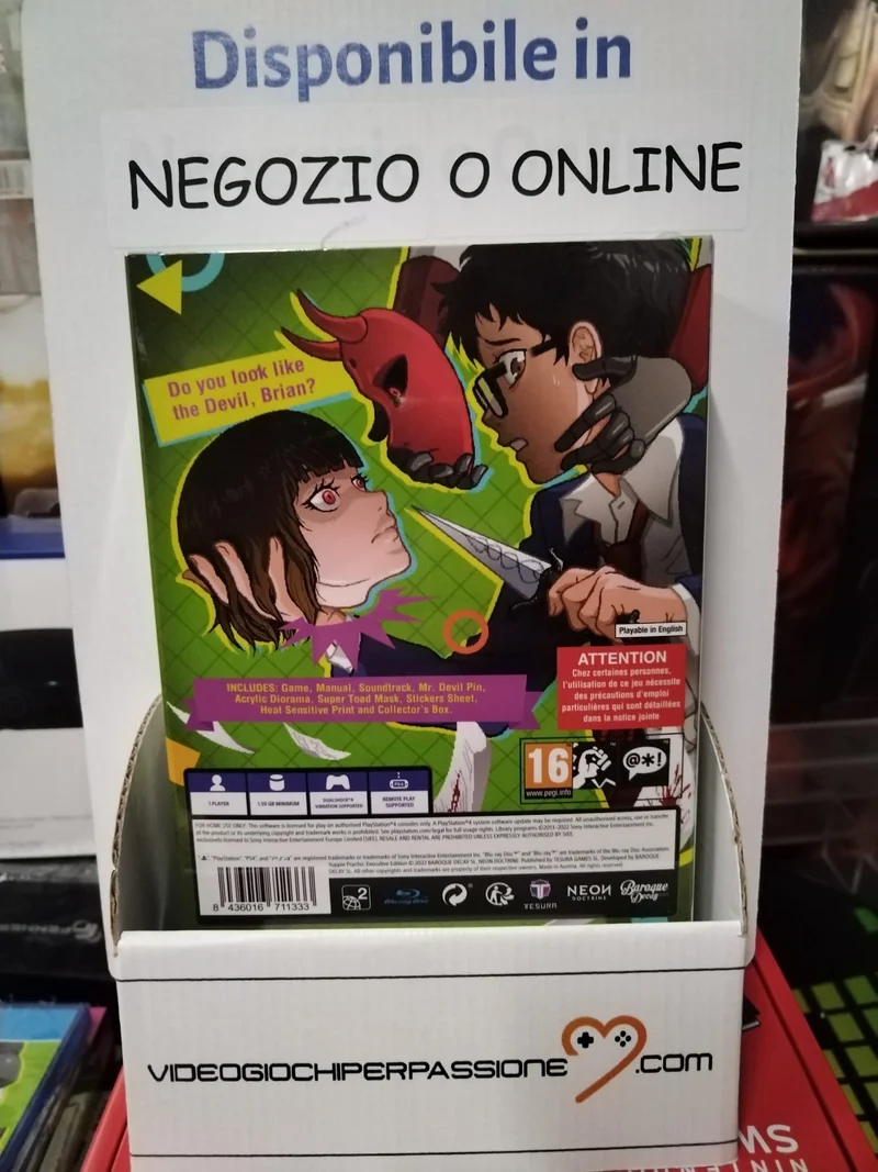 Yuppie Psycho: Collector's Edition Playstation 4 Edizione Europea