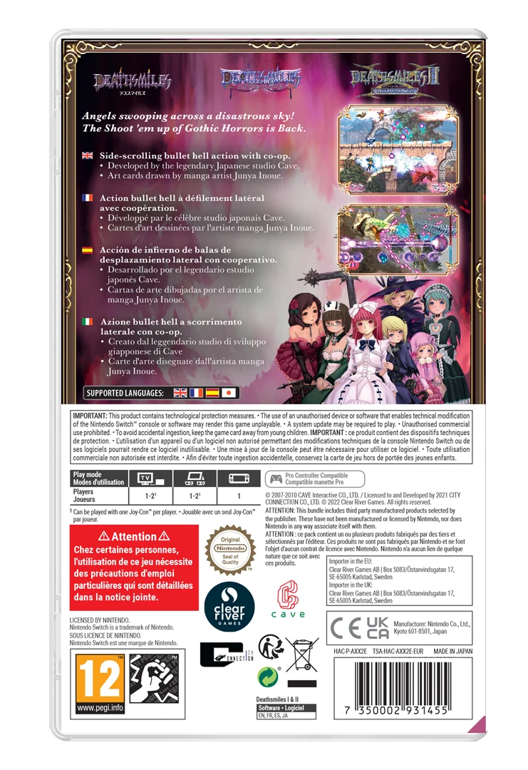 Deathsmiles I & II Nintendo Switch Edizione Europea