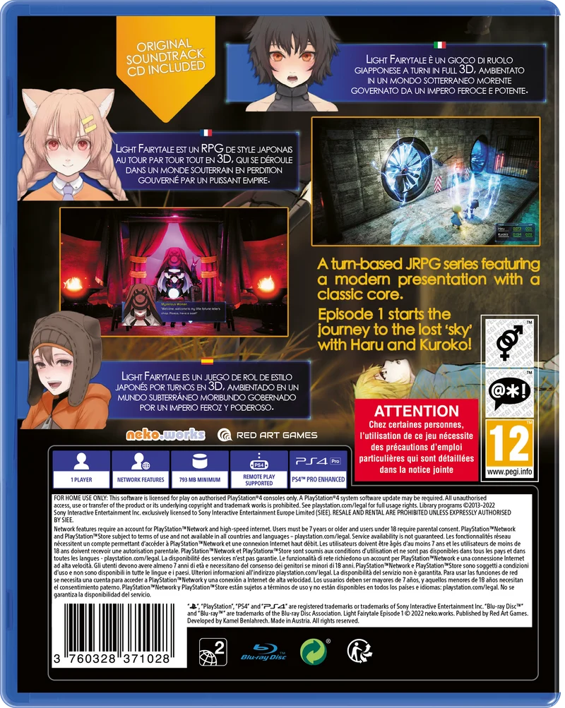 Light Fairytale Episode 1 Playstation 4 Edizione Europea con Colonna Sonora
