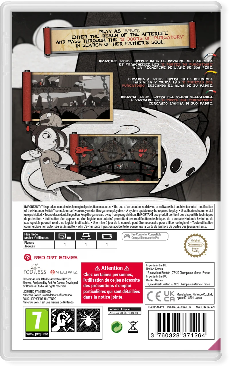 8Doors: Arum’s Afterlife Adventure Nintendo Switch Edizione Europea