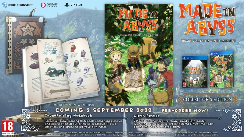 Made in Abyss Binary Star Falling Into Darkness Collector's Edition Playstation 4