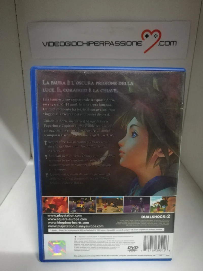 KINGDOM HEARTS PS2 (prima stampa)(usato garantito)(versione italiano)