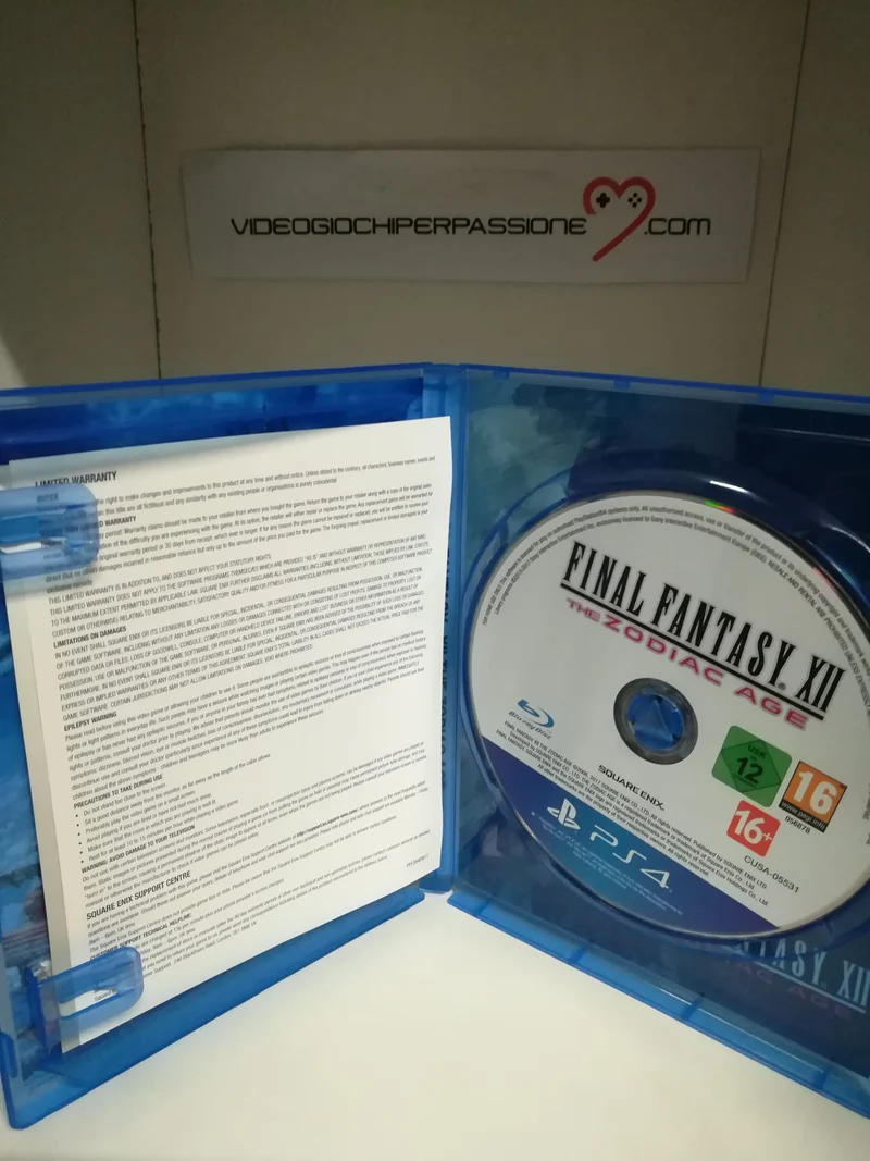 FINAL FANTASY XII 12 THE ZODIAC AGE PS4 (usato garantito)