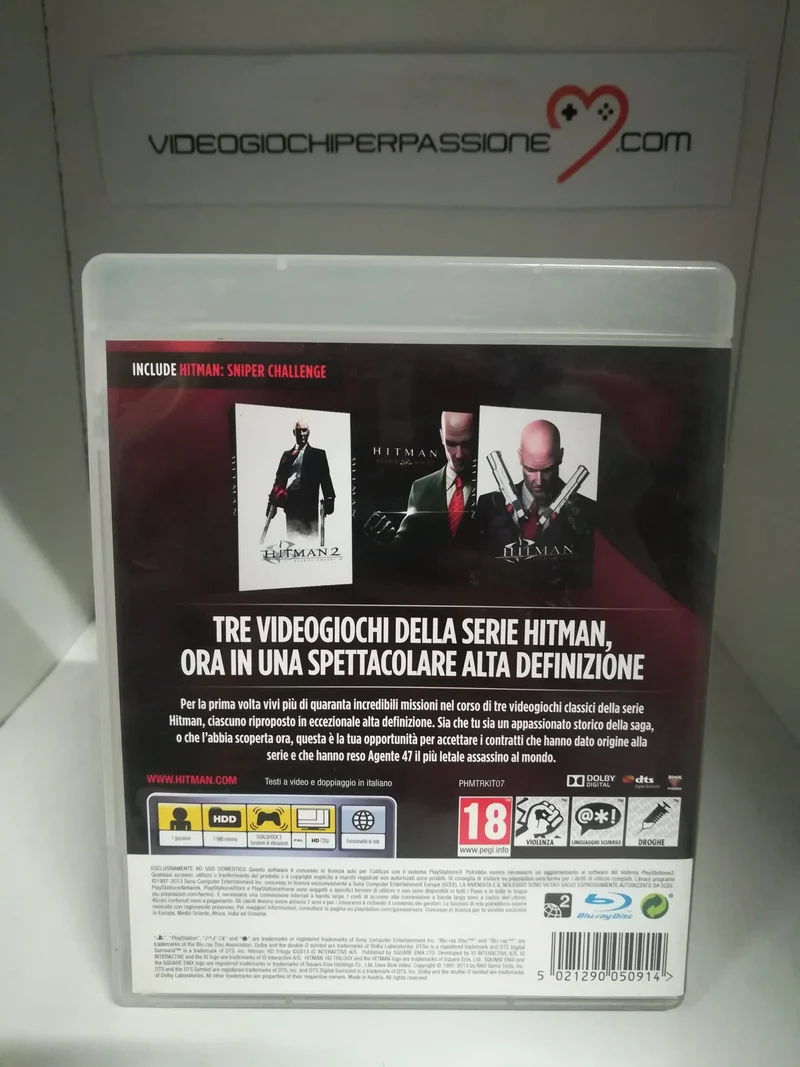 HITMAN HD TRILOGY PS3 (usato garantito)(versione italiana)