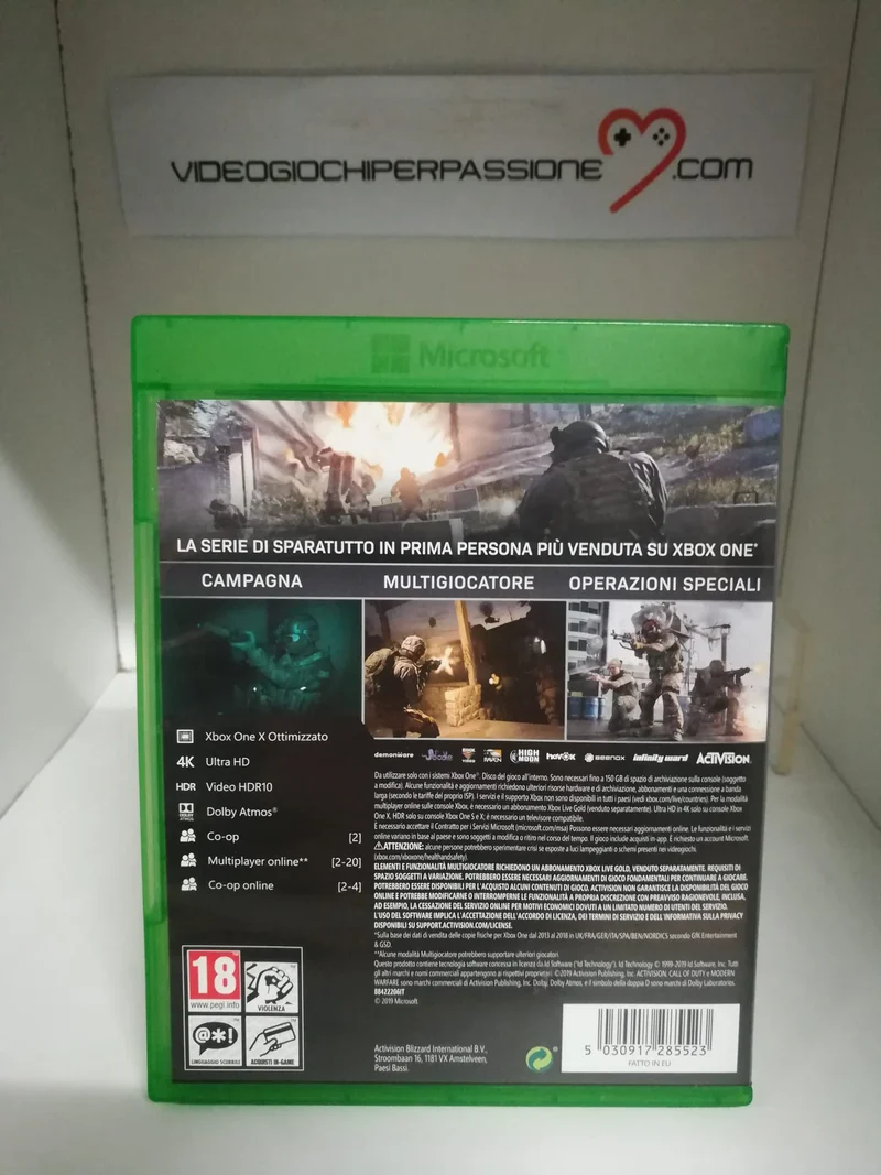 CALL OF DUTY MODERN WARFARE XBOX ONE (usato)(versione italiana)