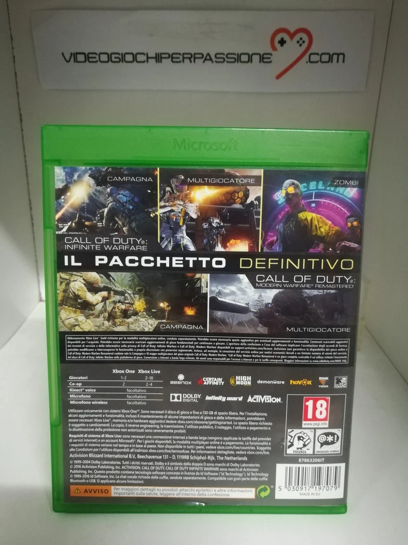 CALL OF DUTY INFINITE WARFARE legacy edition XBOX ONE (usato)(versione italiana)