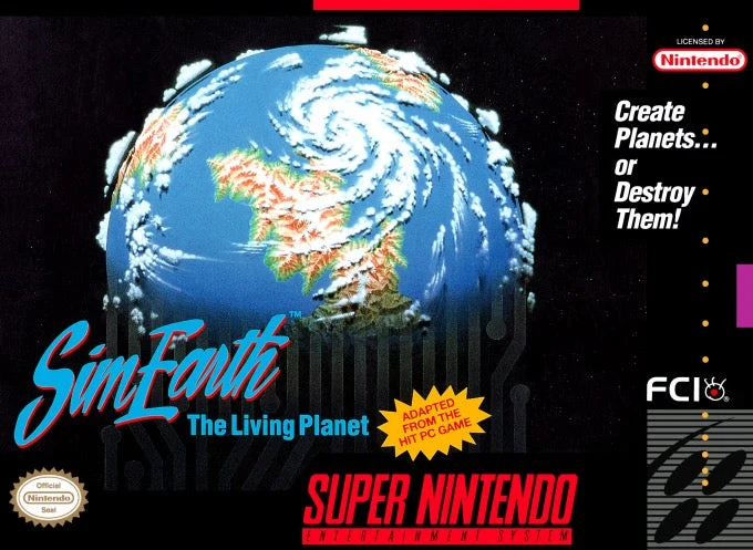Sim Earth the Living Planet - Nintendo SNES