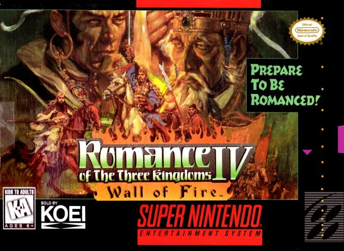 Romance of the Three Kingdoms IV Wall of Fire - Nintendo SNES
