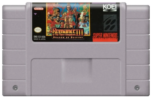 Romance of the Three Kingdoms III Dragon of Destiny - Nintendo SNES