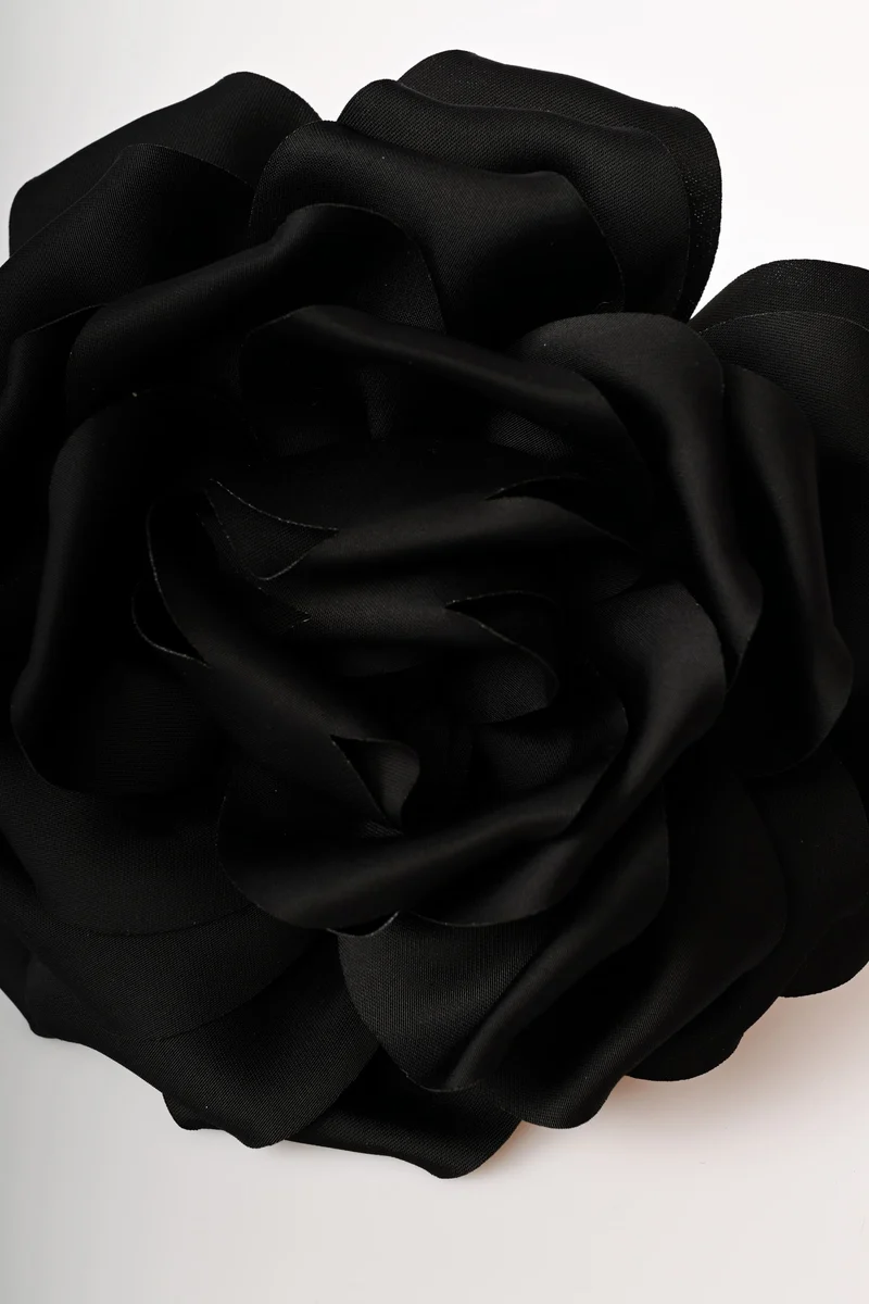 Spilla in raso a rosa