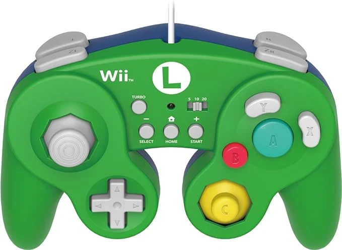 PDP Officially Licensed Luigi Wired Fight Pad for Nintendo Wii & Wii U