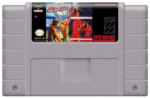 Dig and Spike Volleyball - Nintendo SNES