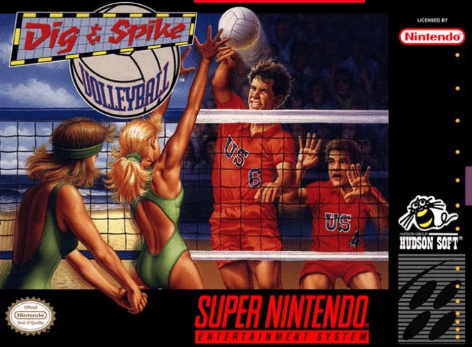 Dig and Spike Volleyball - Nintendo SNES
