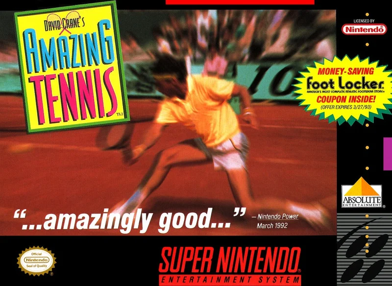 David Crane's Amazing Tennis - Nintendo SNES