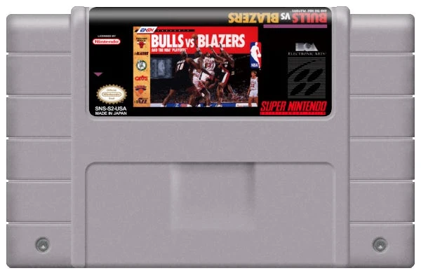 Bulls vs. Blazers and the NBA Playoffs - Nintendo SNES