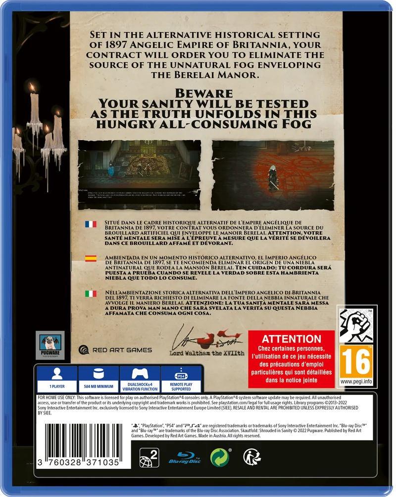 Skautfold: Shrouded in Sanity Playstation 4 Edizione Europea [SOLD OUT]