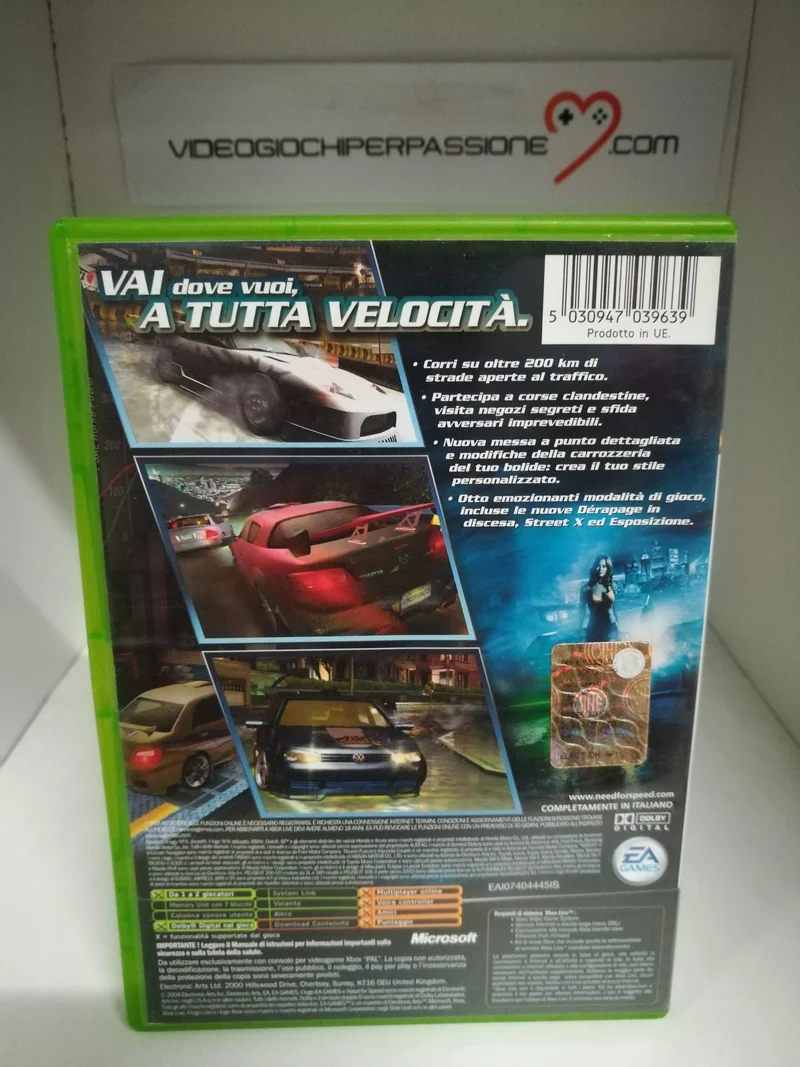 NEEED FOR SPEED UNDERGROUND 2 XBOX (usato garantito)