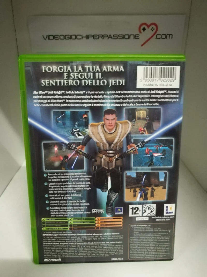 STAR WARS JEDI KNIGHT: JEDI ACADEMY XBOX (usato garantito)