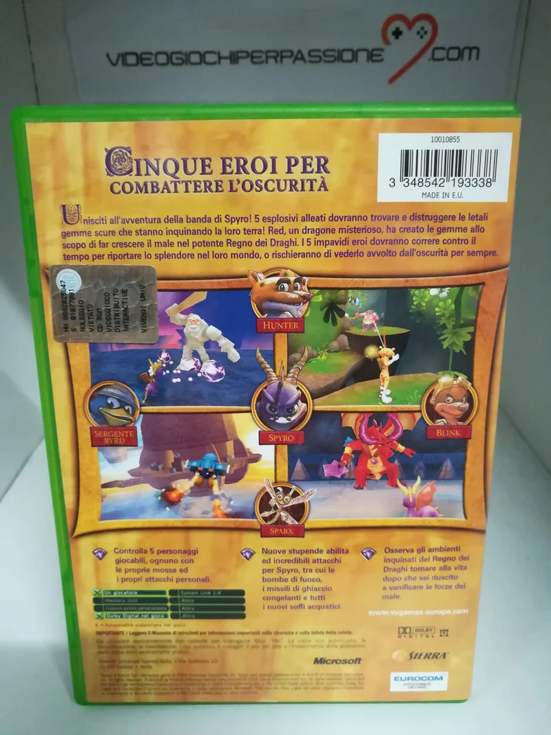 SPYRO A HERO'S TAIL XBOX (usato garantito)