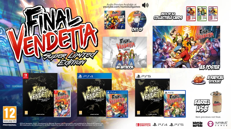 Final Vendetta Limited Edition Edition Playstation 4 Edizione Europea