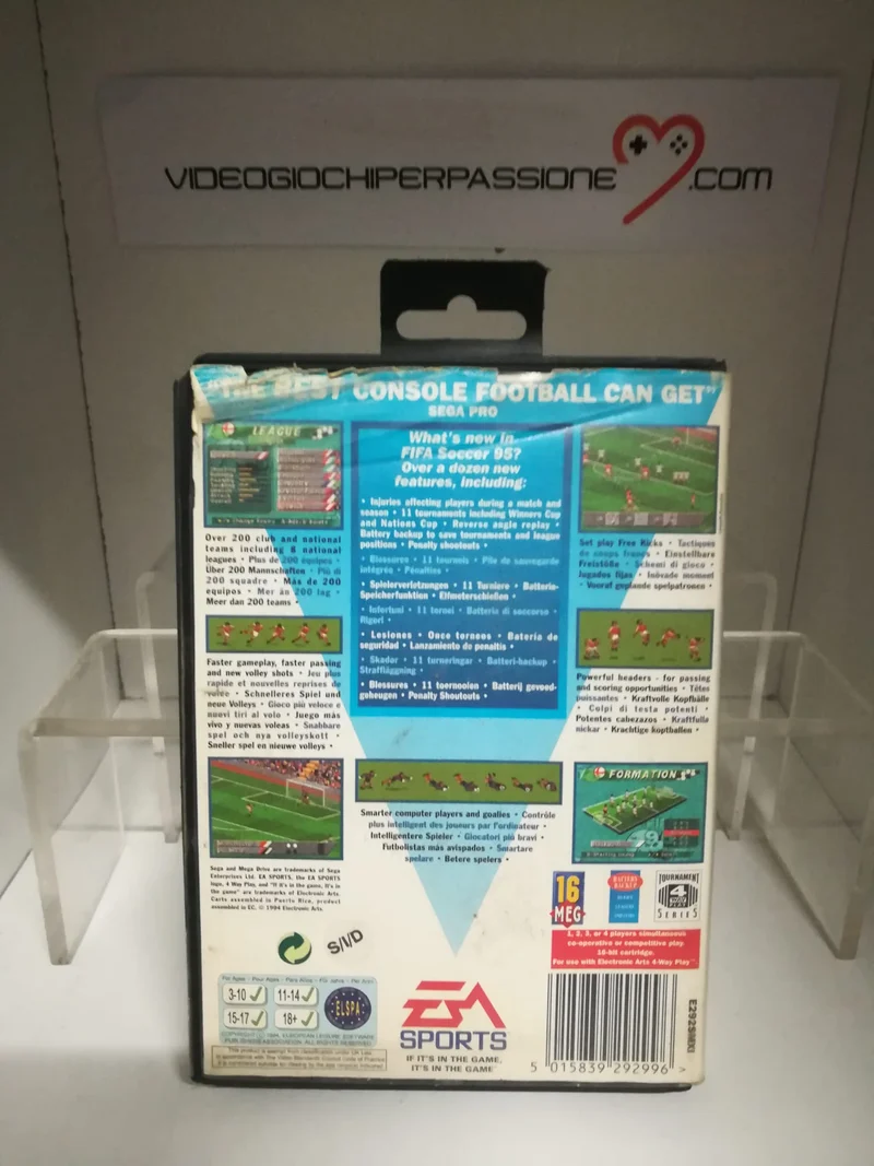 FIFA SOCER 95 SEGA MEGA DRIVE (usato)(senza manuale)