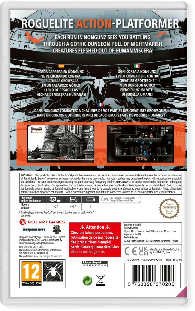 Nongunz -Doppelganger Edition- Nintendo Switch Edizione Europea