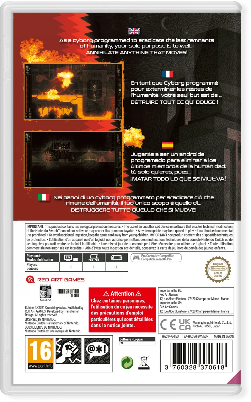 Butcher Nintendo Switch Edizione Europea
