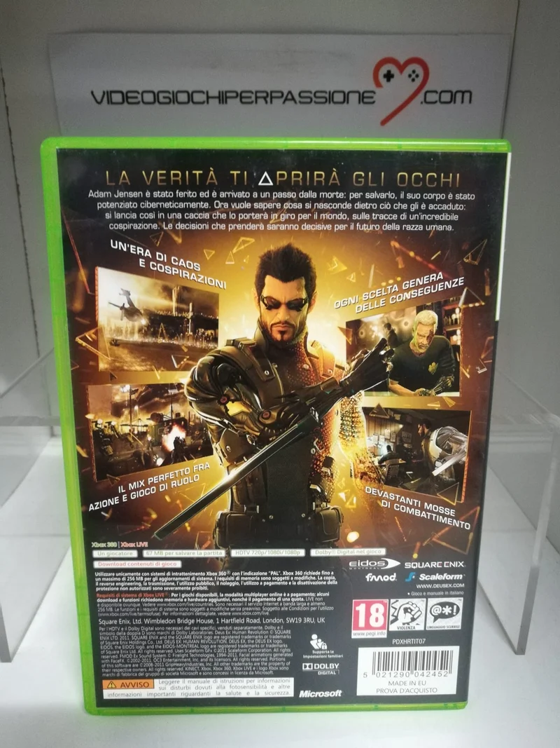 DEUS EX HUMAN REVOLUTION XBOX 360 (usato garantito)(versione italiana)